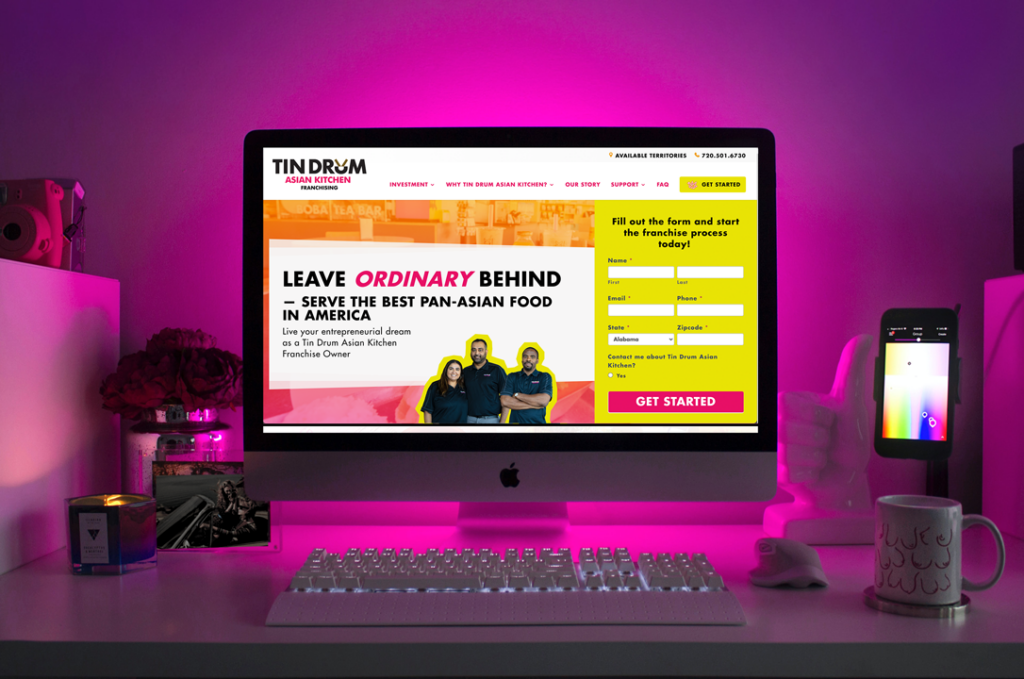 web designer for hire TDAK franchise website