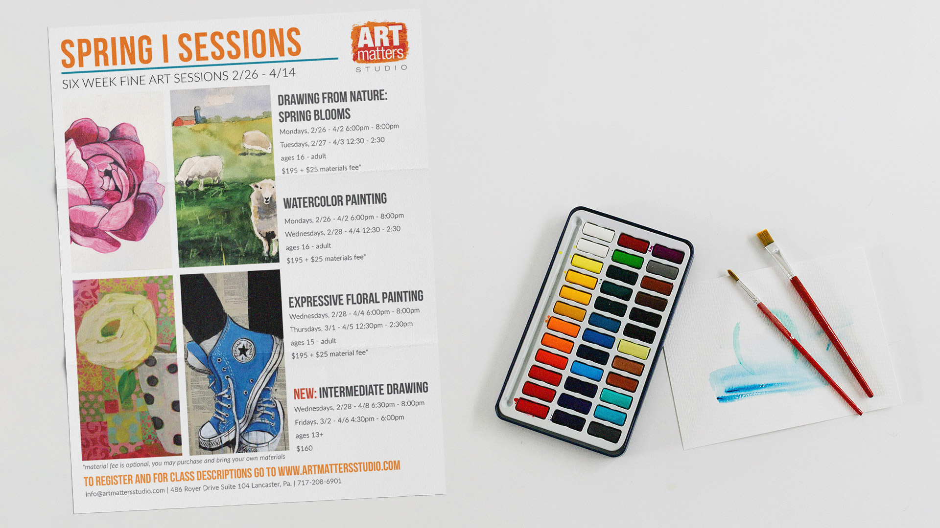 print designer for hire art materials